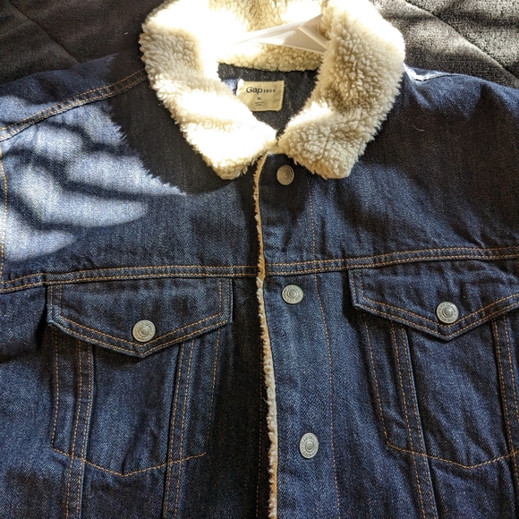 Gap Denim Sherpa Jacket NWT - Picture 2 of 6